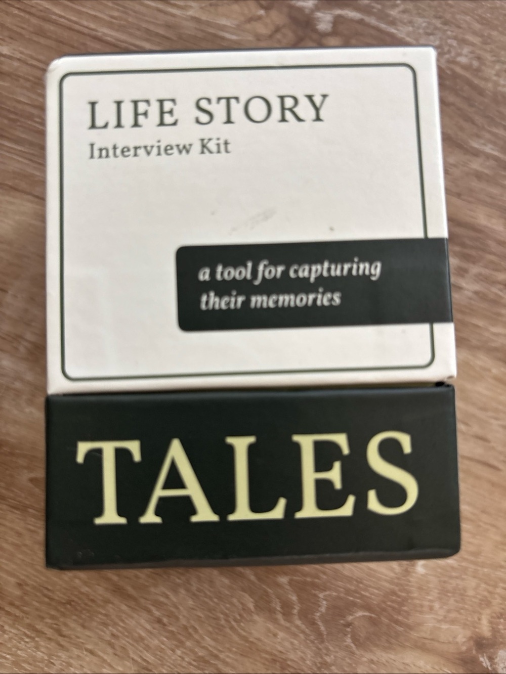 Life Story 'Tales' Interview Kit - Black & Cream